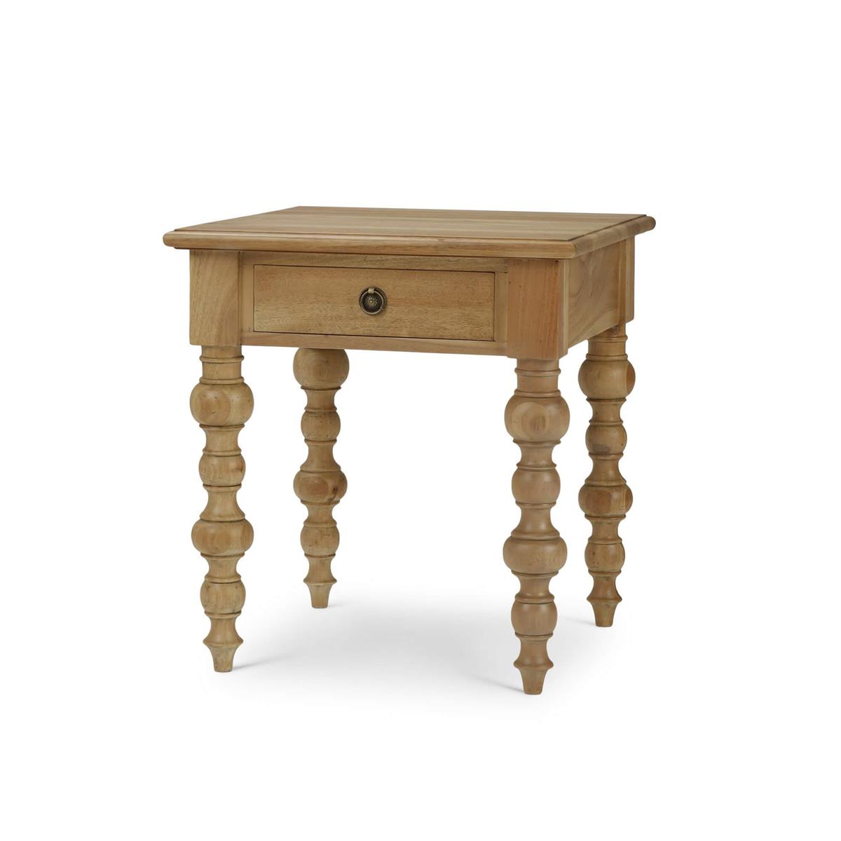 Bramble Madison 1 Drawer End Table — Fruit Wood