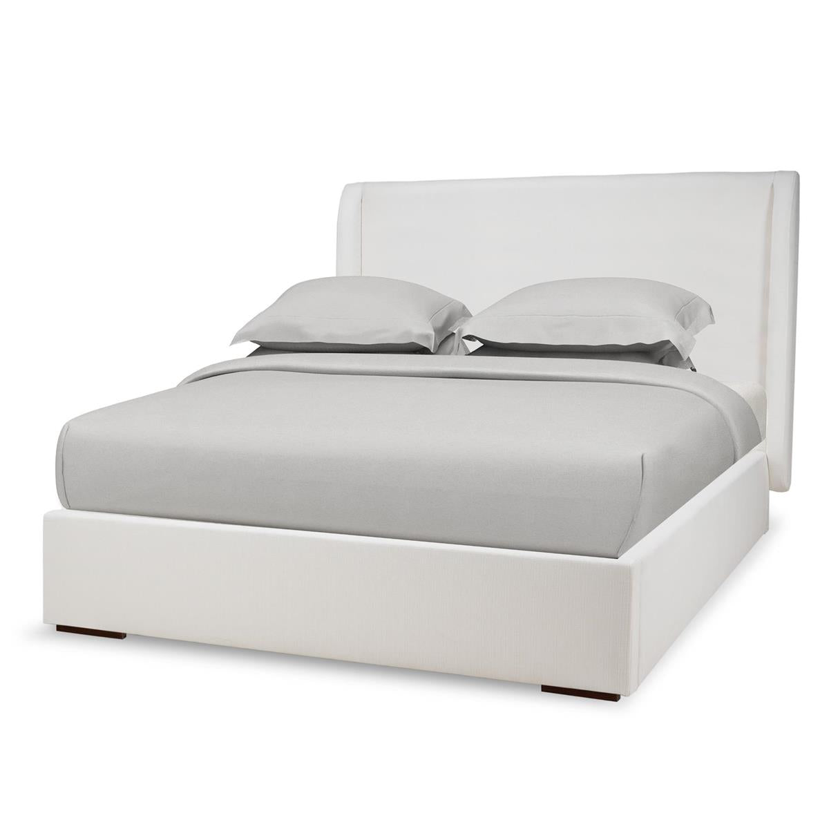 Bramble Luxor Upholstered Bed Queen — Arctic