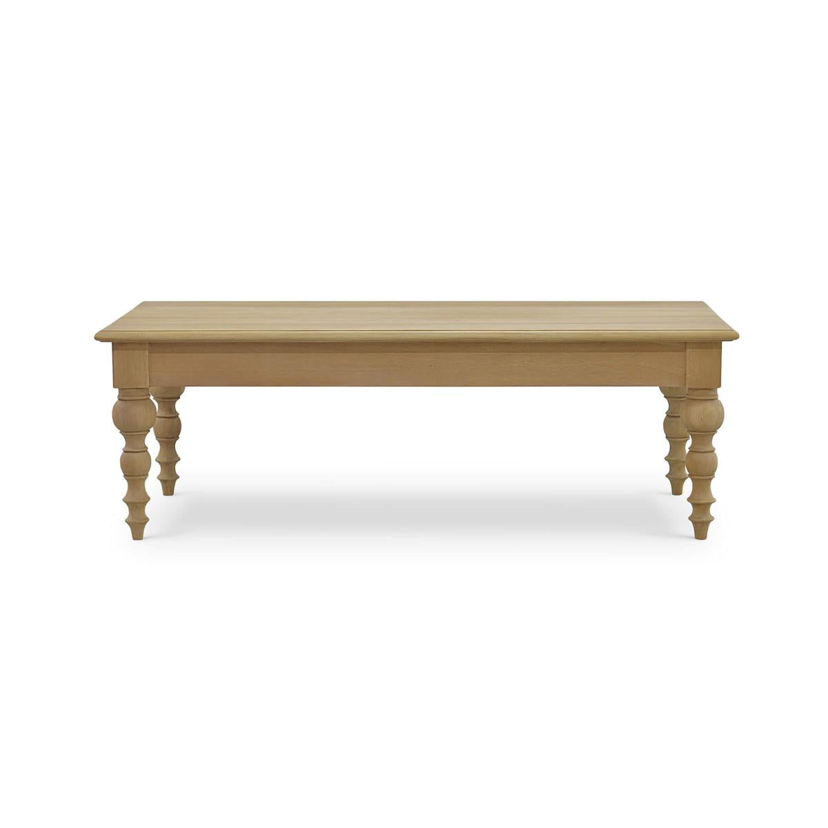 Bramble Madison Turned Leg Coffee Table — Fruit Wood