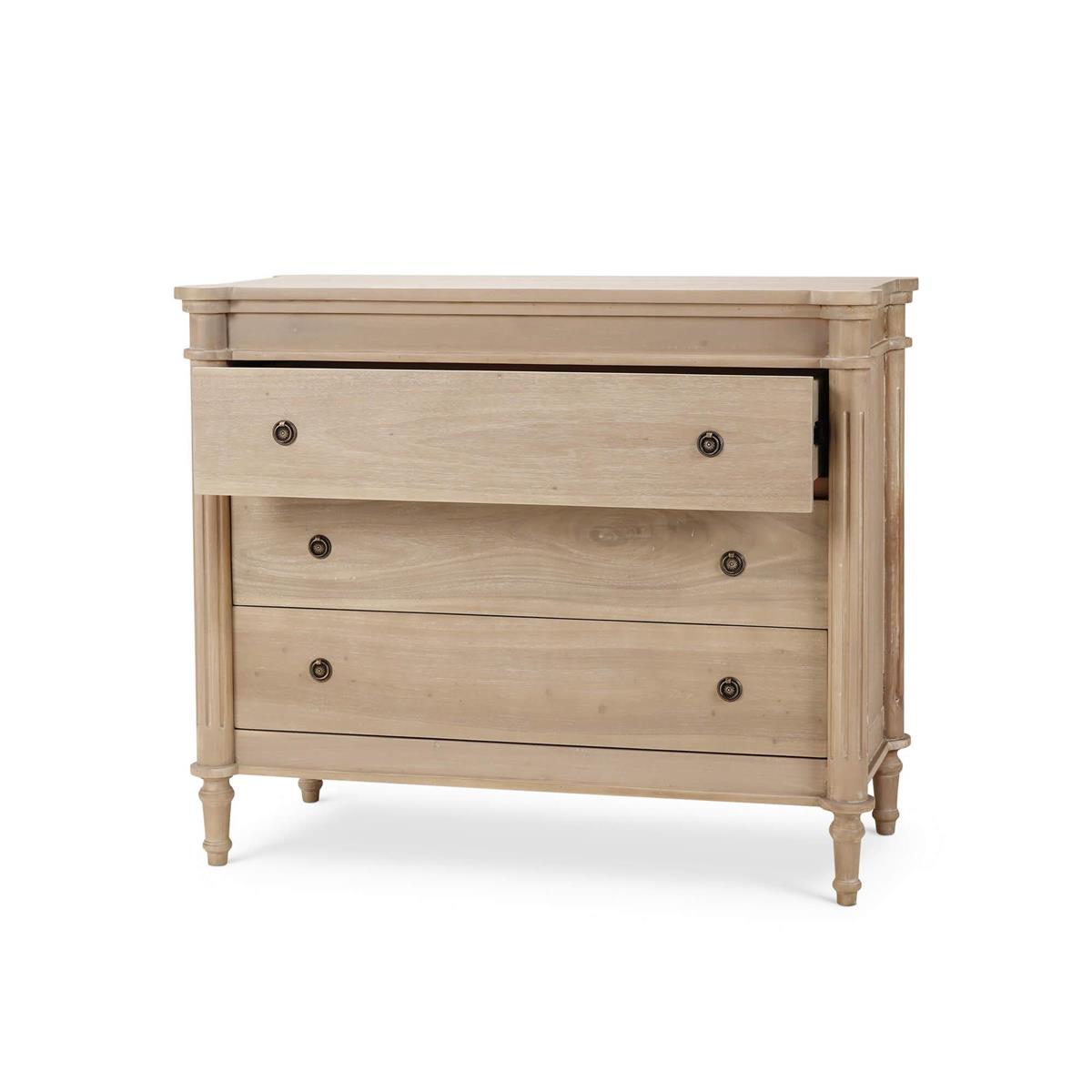 Bramble Kelly 3 Drawer Bedside Cabinet — Sandbar