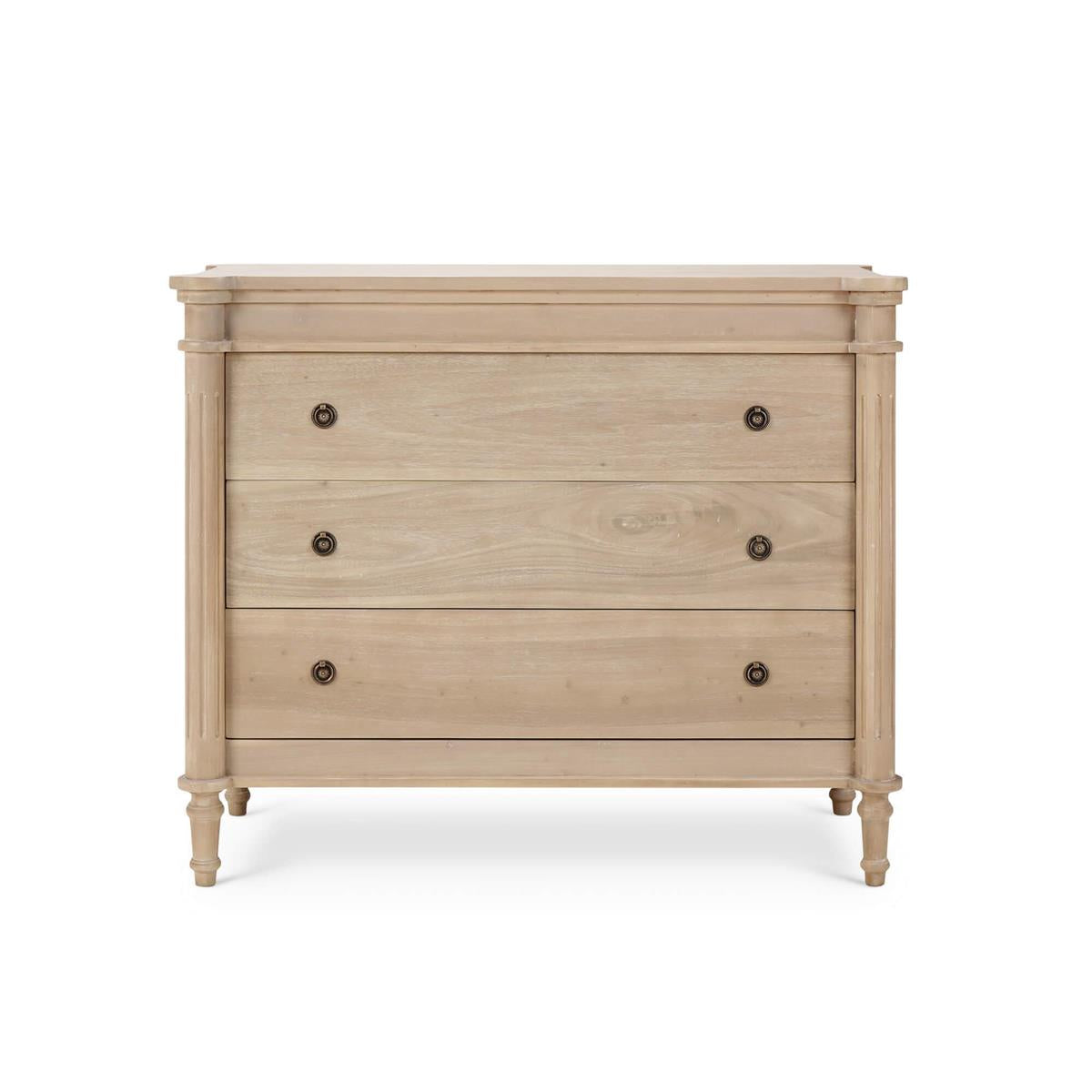 Bramble Kelly 3 Drawer Bedside Cabinet — Sandbar