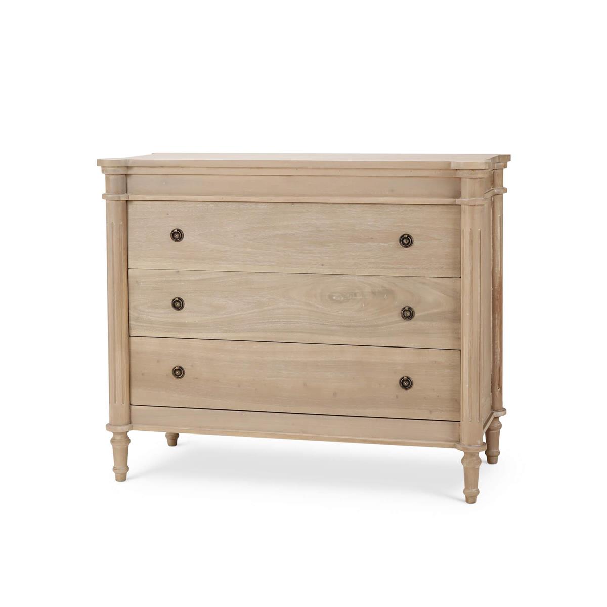 Bramble Kelly 3 Drawer Bedside Cabinet — Sandbar