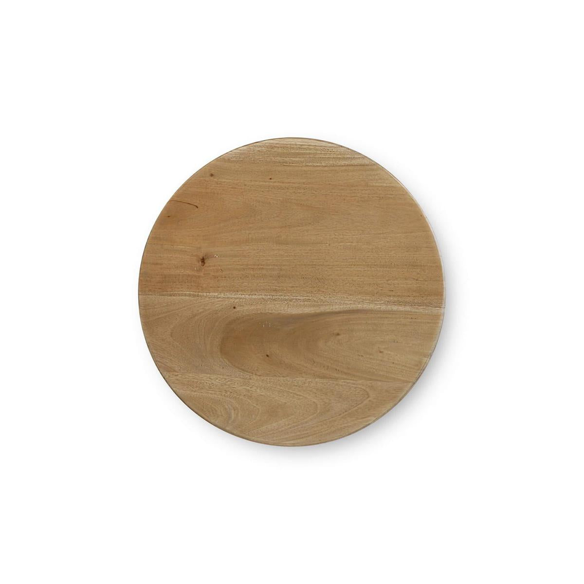 Bramble Vannes Round End Table — Fruit Wood