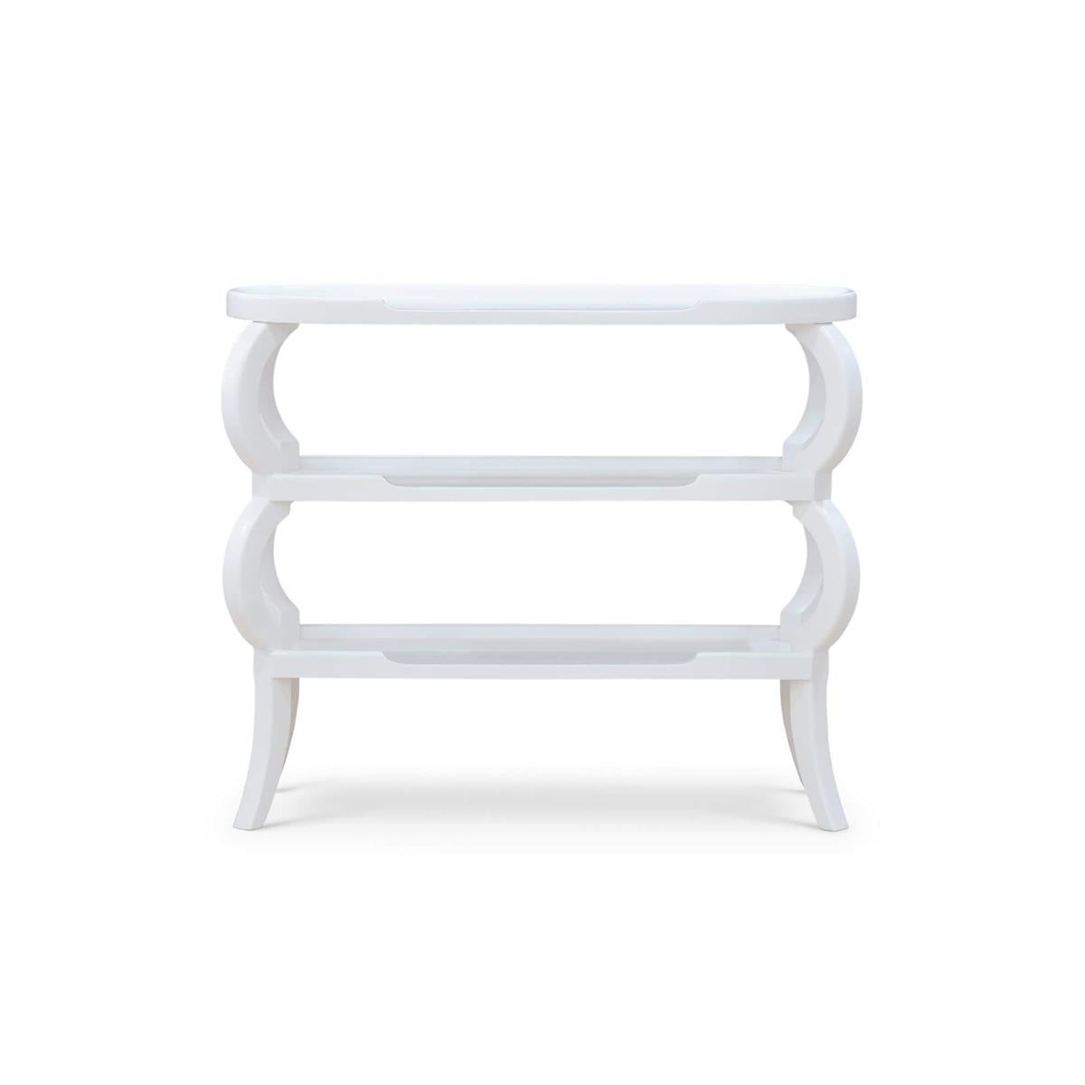 Bramble Savannah 3 Tiered Console Table — True White *