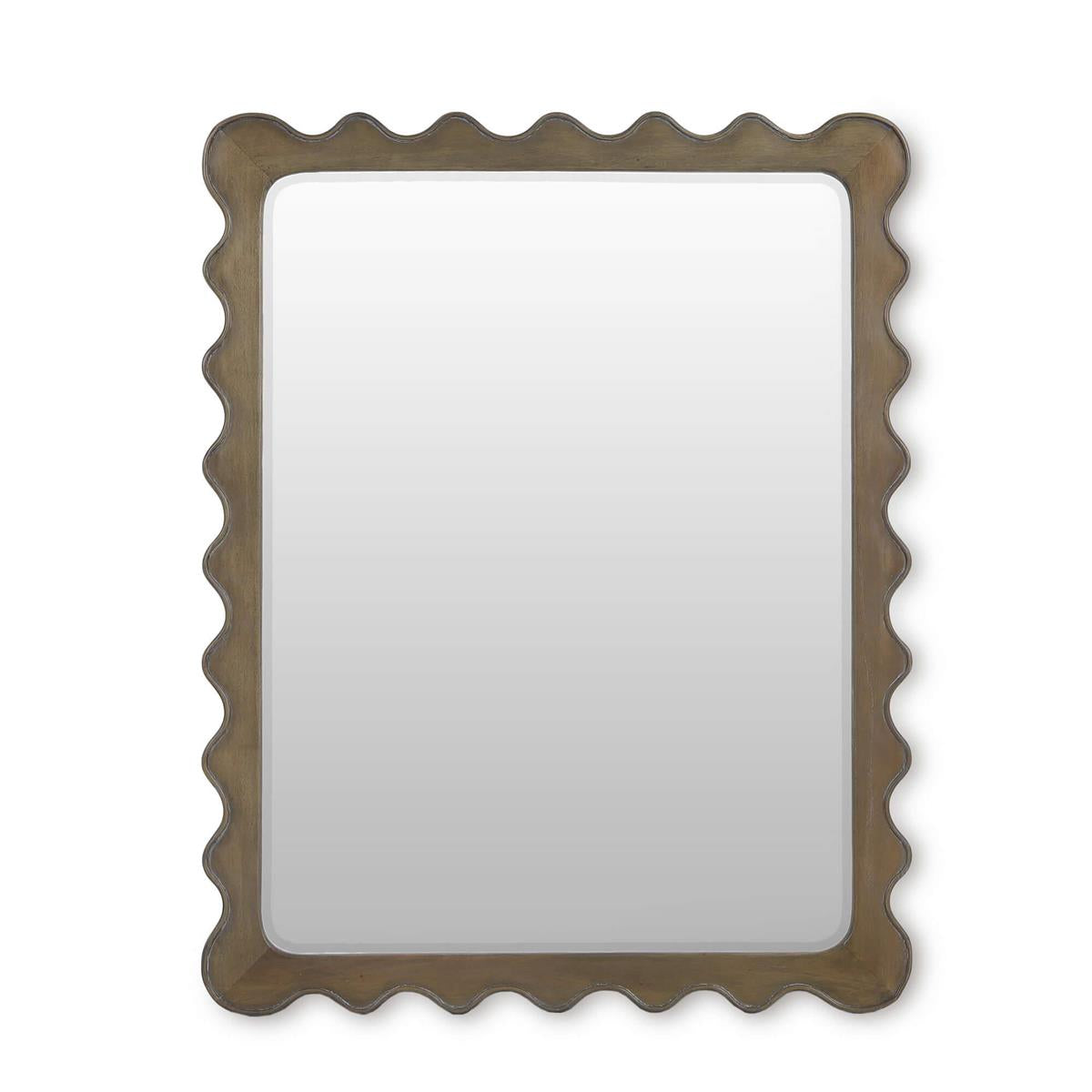 Bramble Chloe Square Mirror — Straw Wash