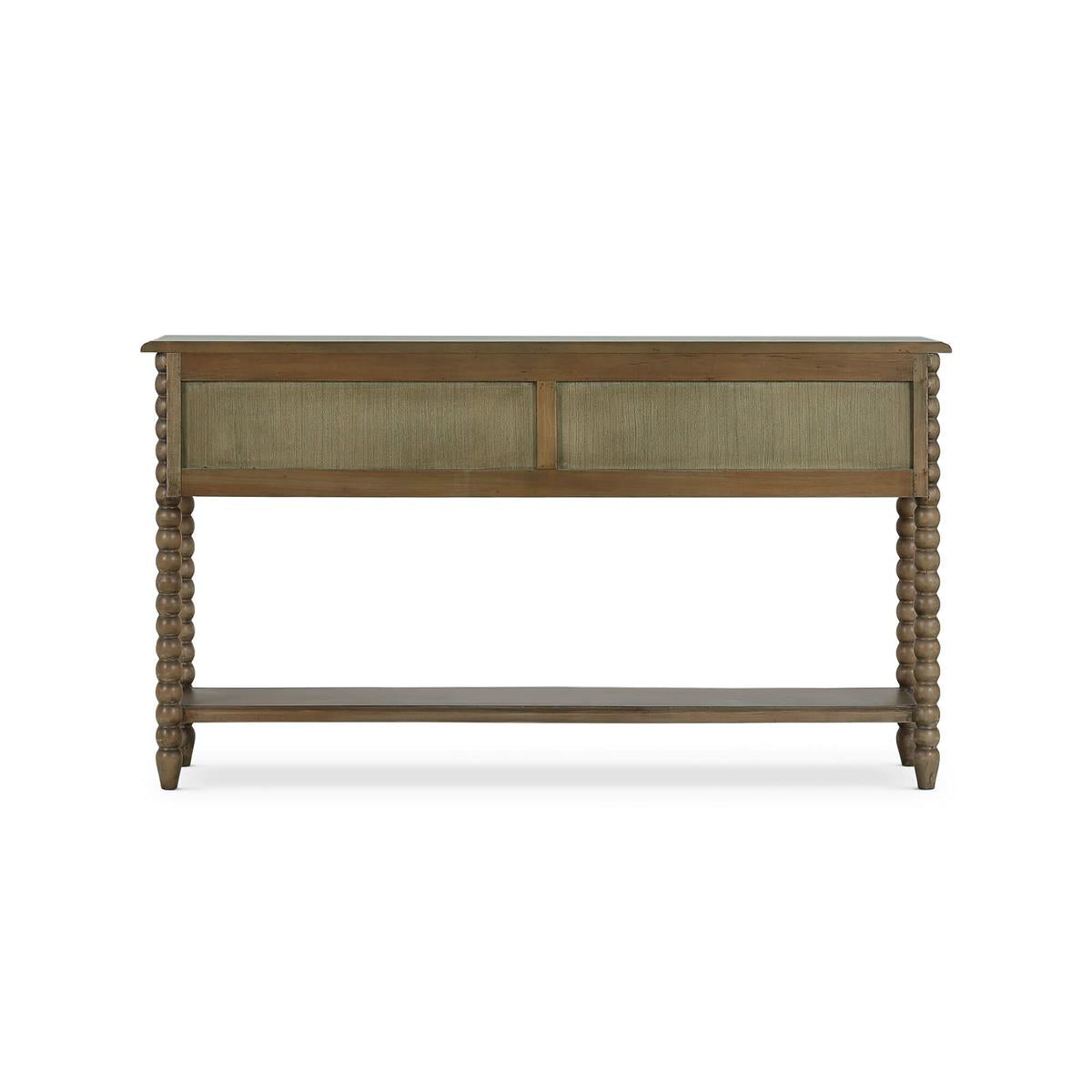 Bramble Cholet Console Table w/ 2 Drawers — Straw Wash