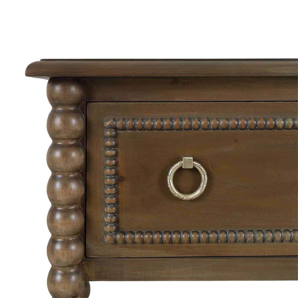 Bramble Cholet Console Table w/ 2 Drawers — Straw Wash