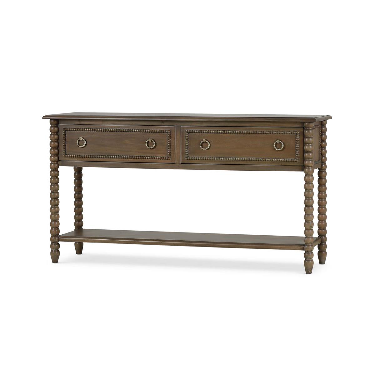 Bramble Cholet Console Table w/ 2 Drawers — Straw Wash