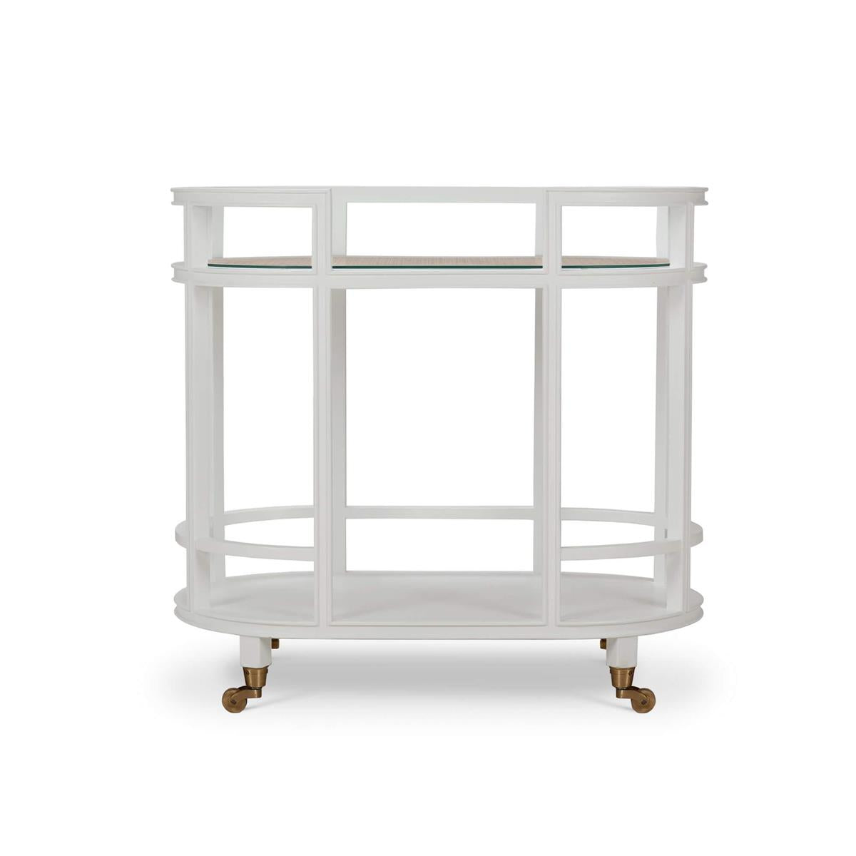 Bramble Cohan Barcart — True White * / Rattan Natural