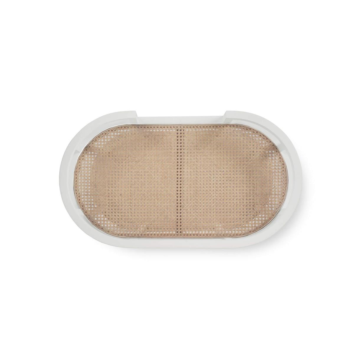 Bramble Cohan Barcart — True White * / Rattan Natural