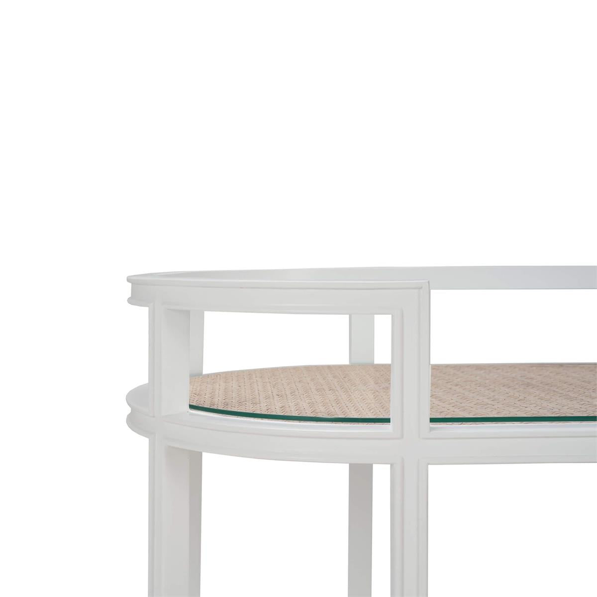 Bramble Cohan Barcart — True White * / Rattan Natural