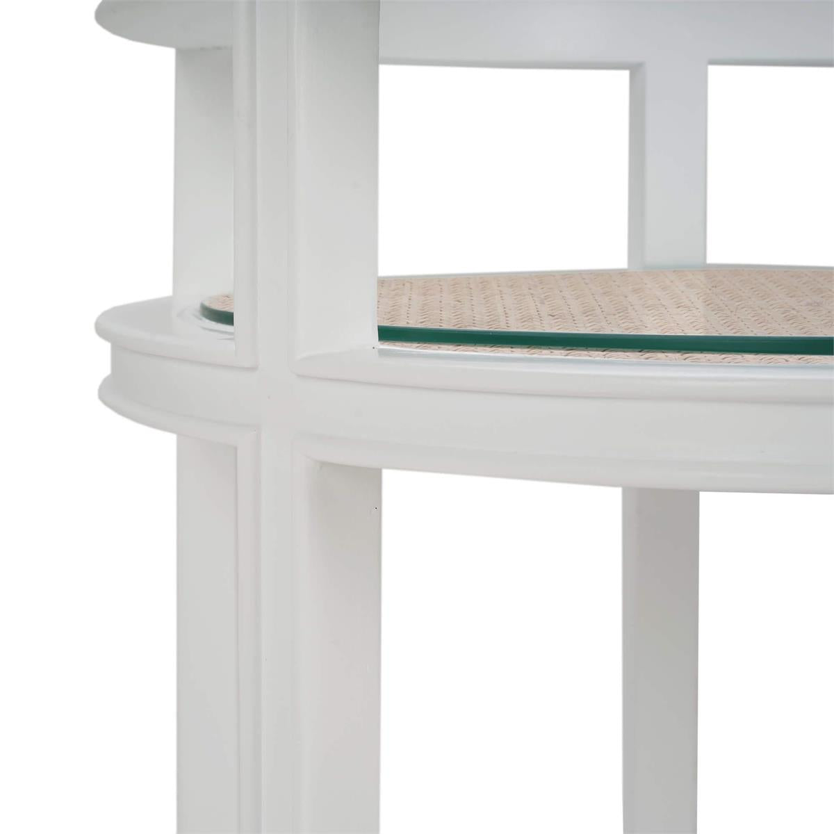 Bramble Cohan Barcart — True White * / Rattan Natural