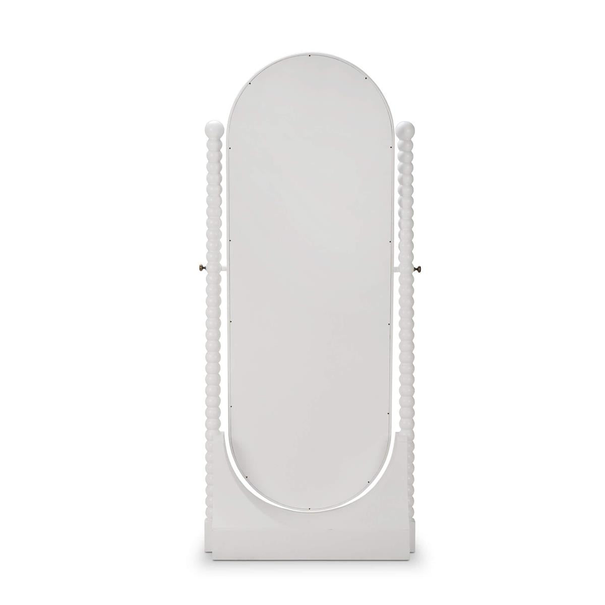 Bramble Cholet Cordelia Standing Mirror — Architectural White / Light Distressed