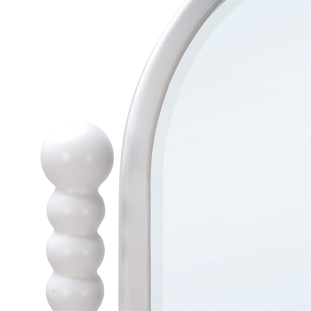Bramble Cholet Cordelia Standing Mirror — Architectural White / Light Distressed