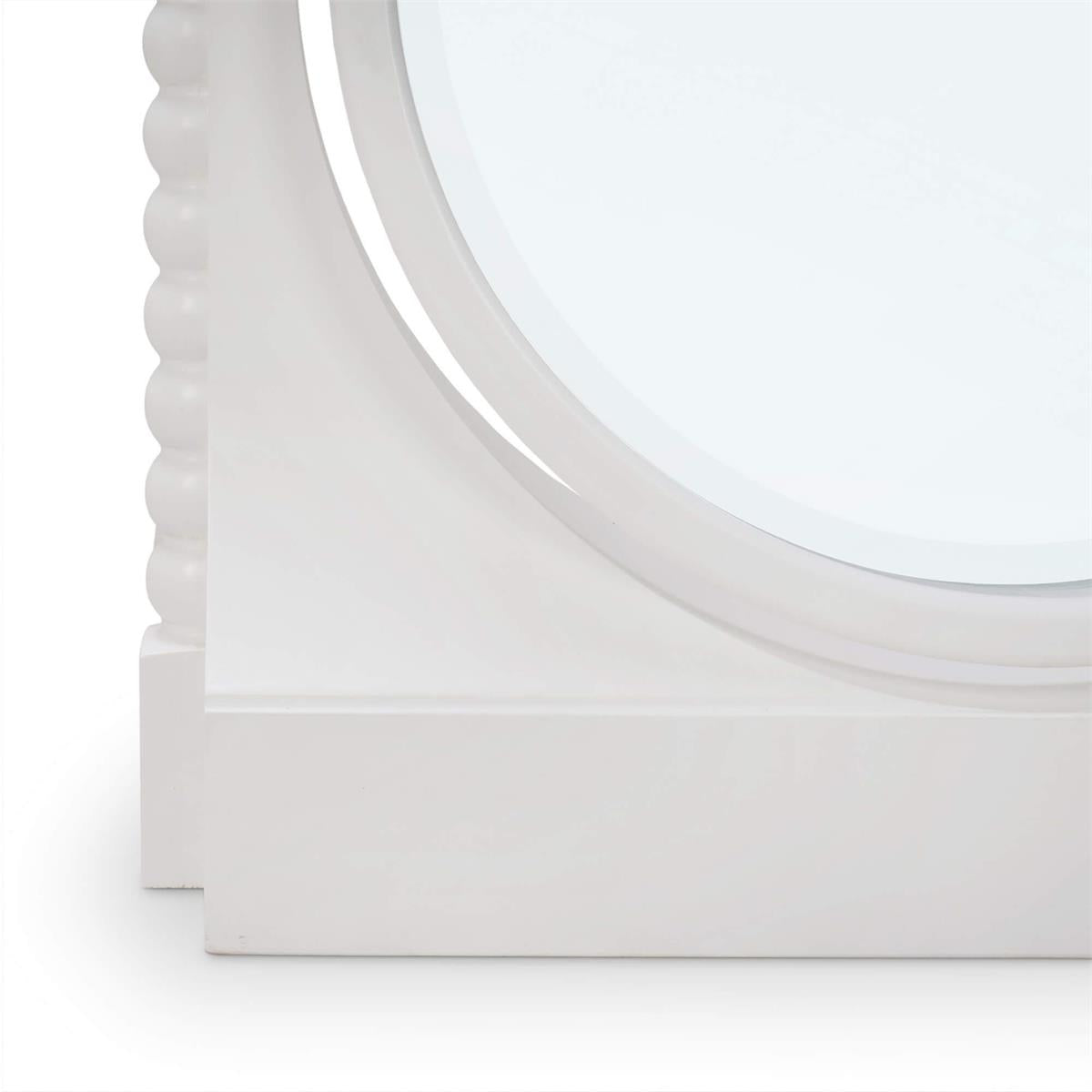Bramble Cholet Cordelia Standing Mirror — Architectural White / Light Distressed