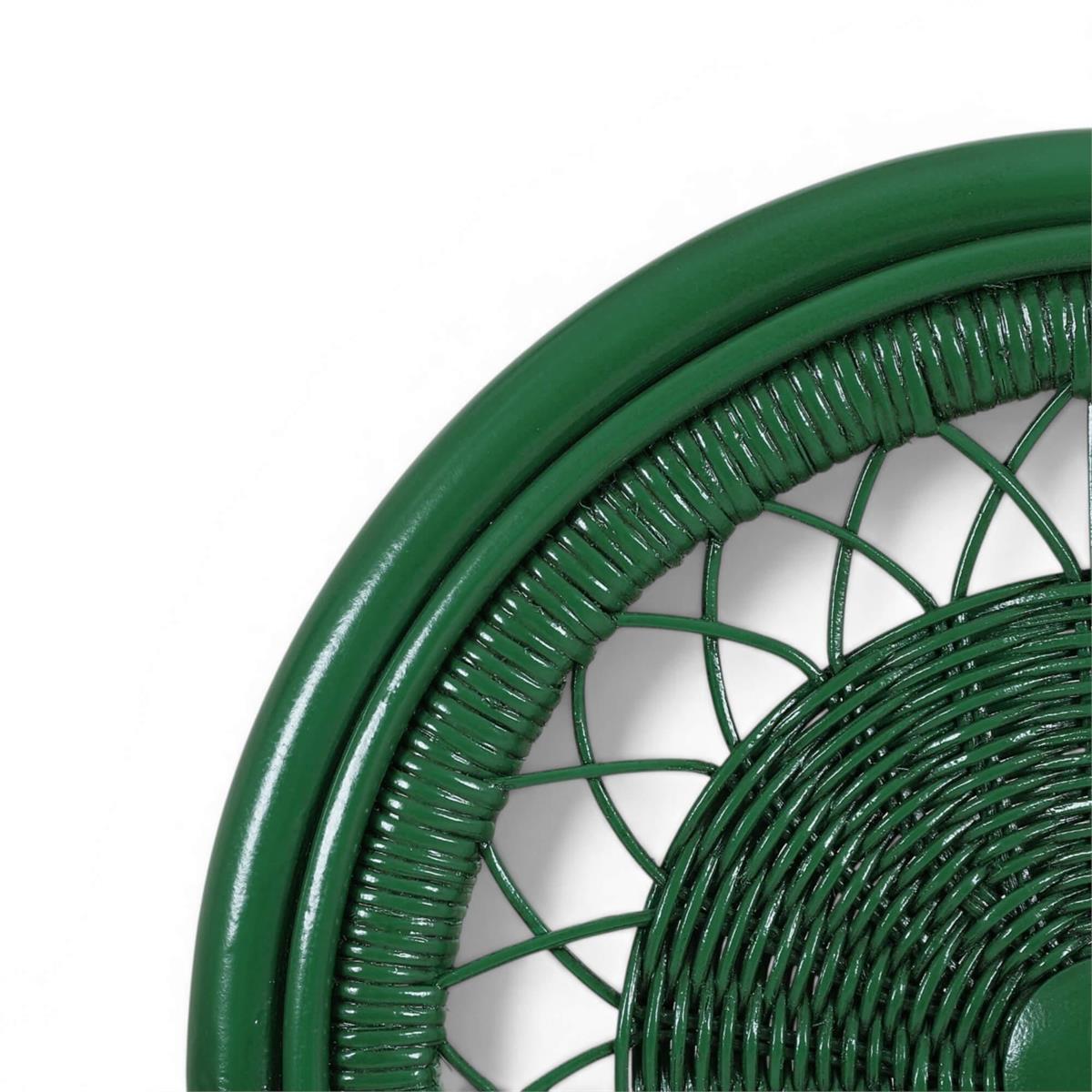 Bramble Oceana Rattan Dining Chair — Jade Green  * / Arctic