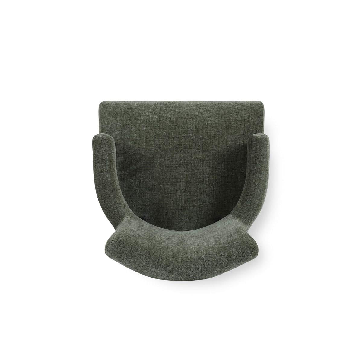 Bramble Genevieve Dining Chair — Dark Walnut / Thames Moss Green