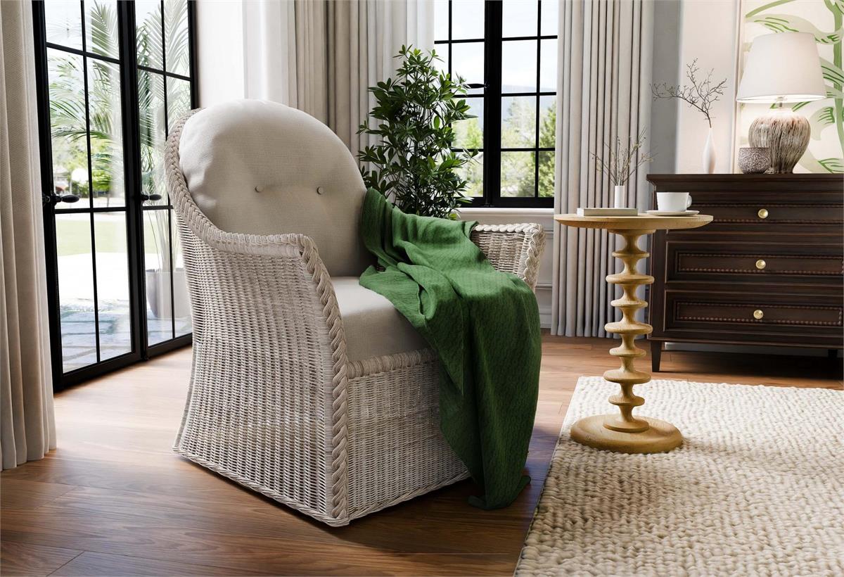 Bramble Milano Round Side Table — Fruit Wood