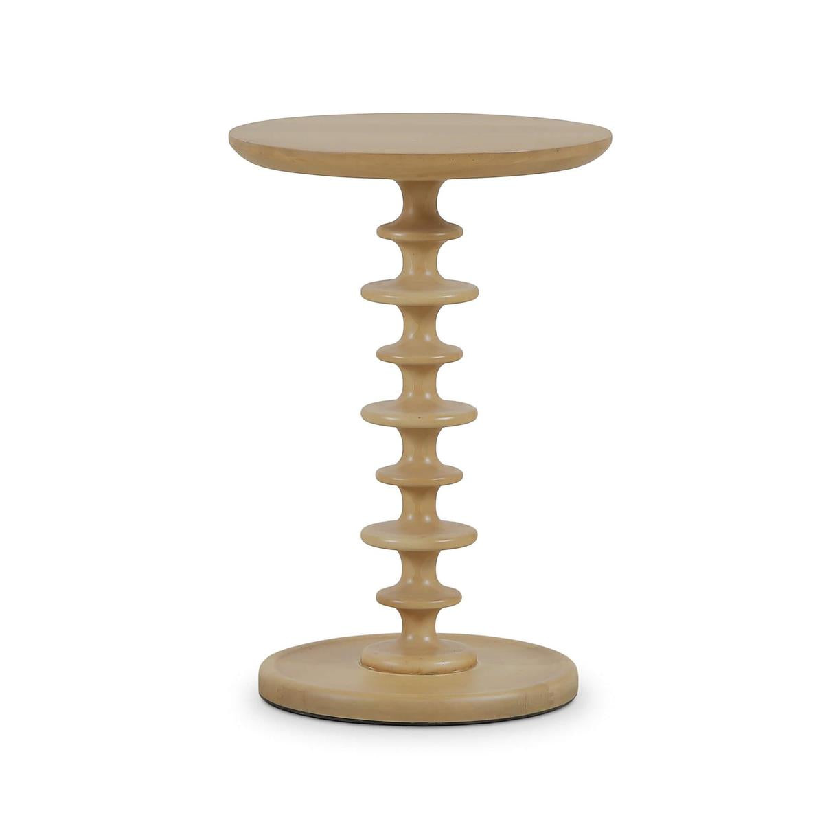 Bramble Milano Round Side Table — Fruit Wood