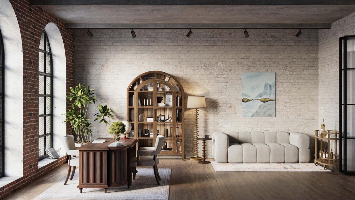 Bramble Milano Round Side Table — Dark Walnut
