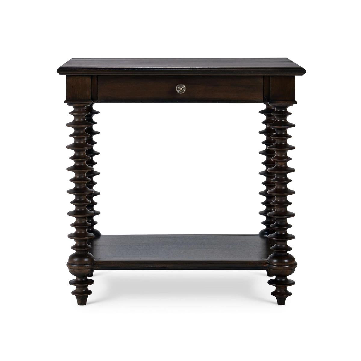 Bramble Milano Side Table — Dark Walnut