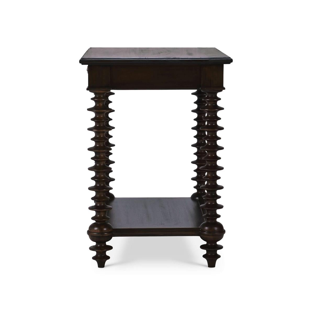 Bramble Milano Side Table — Dark Walnut