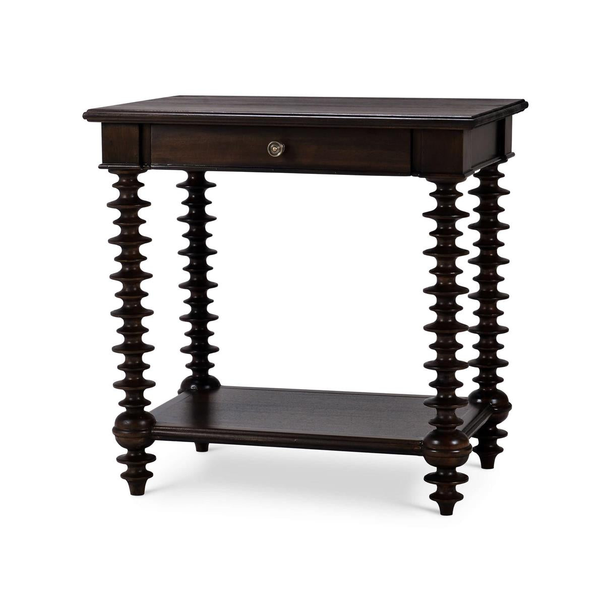 Bramble Milano Side Table — Dark Walnut
