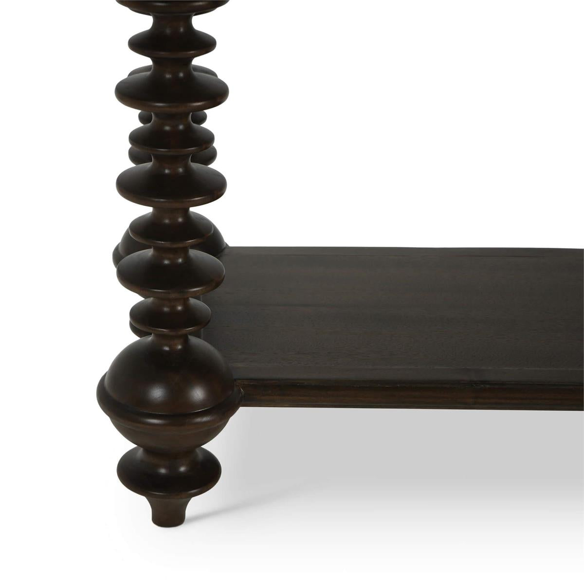 Bramble Milano Console Table — Dark Walnut