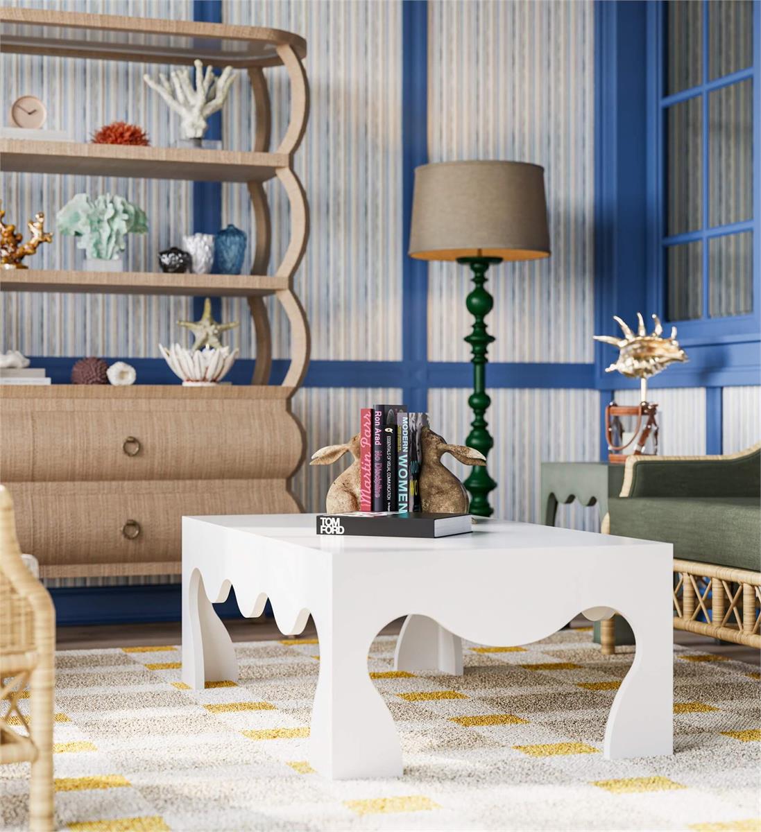 Bramble Chloe Coffee Table — True White *