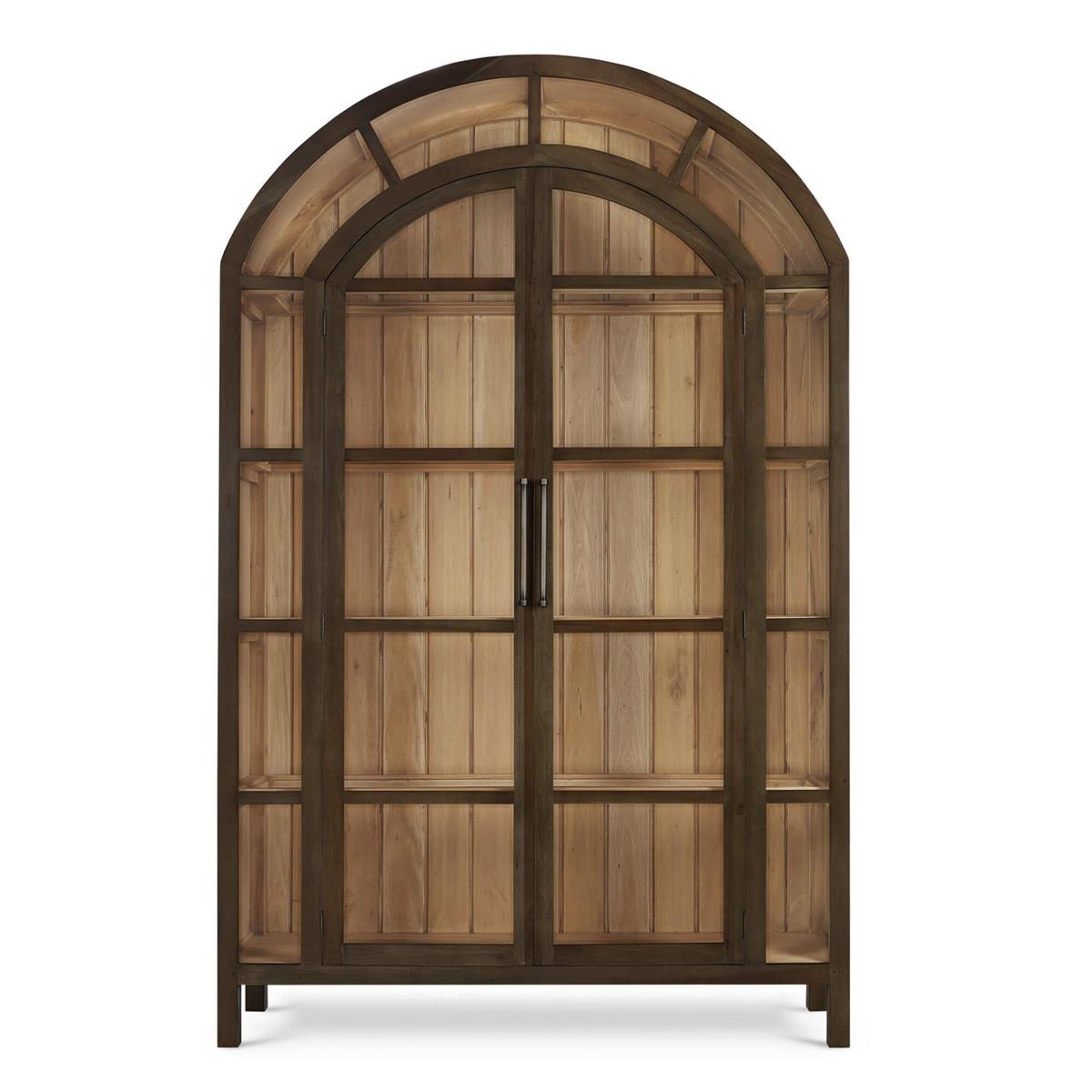 Bramble Vannes 2 Door Display Cabinet — Straw Wash / Driftwood