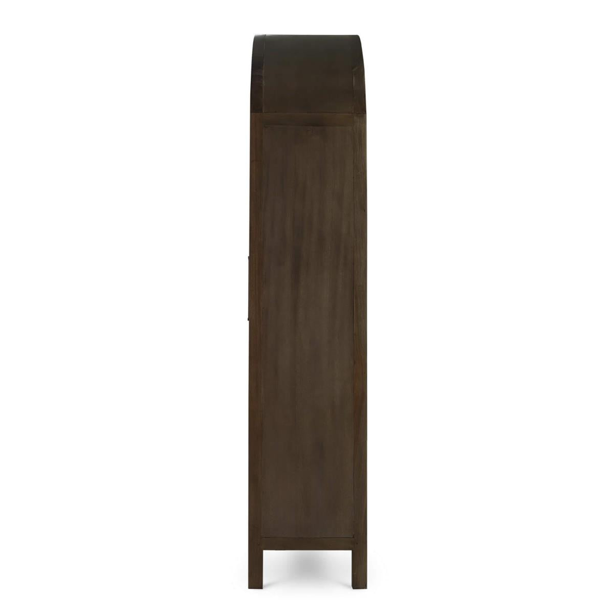 Bramble Vannes 2 Door Display Cabinet — Straw Wash / Driftwood