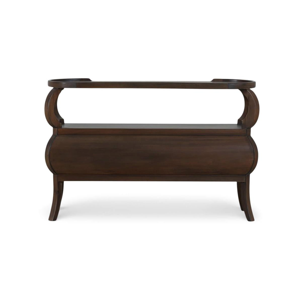 Bramble Savannah Console Table w/ 2 Drawers — Dark Walnut