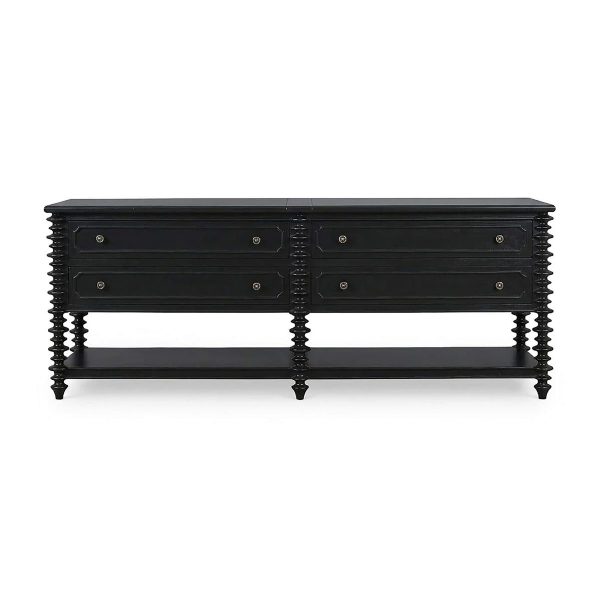 Bramble Milano Sideboard w/ 4 Drawers — Batavia Black