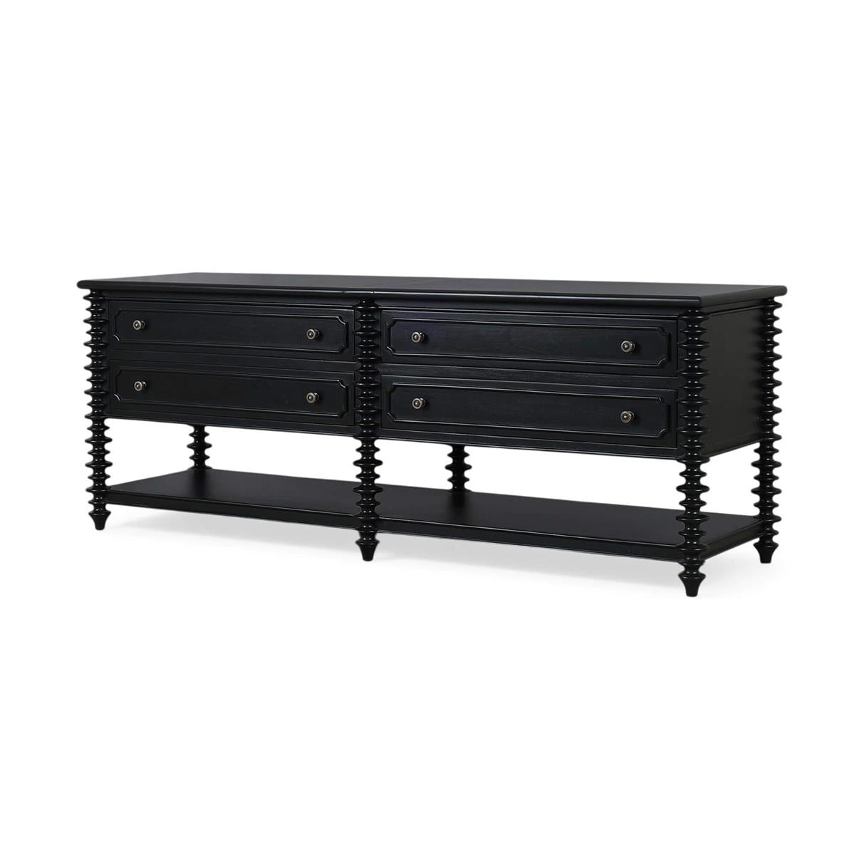 Bramble Milano Sideboard w/ 4 Drawers — Batavia Black