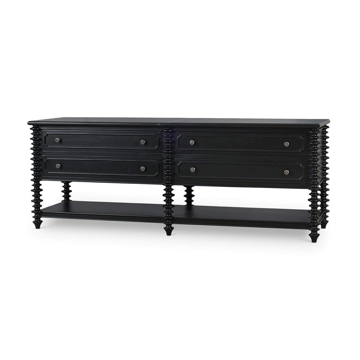 Bramble Milano Sideboard w/ 4 Drawers — Batavia Black