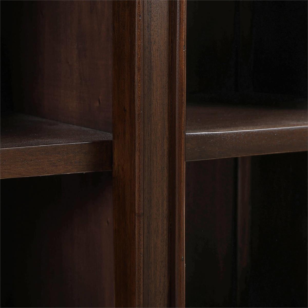 Bramble Vannes Crescent Console — Matt Teak Brown