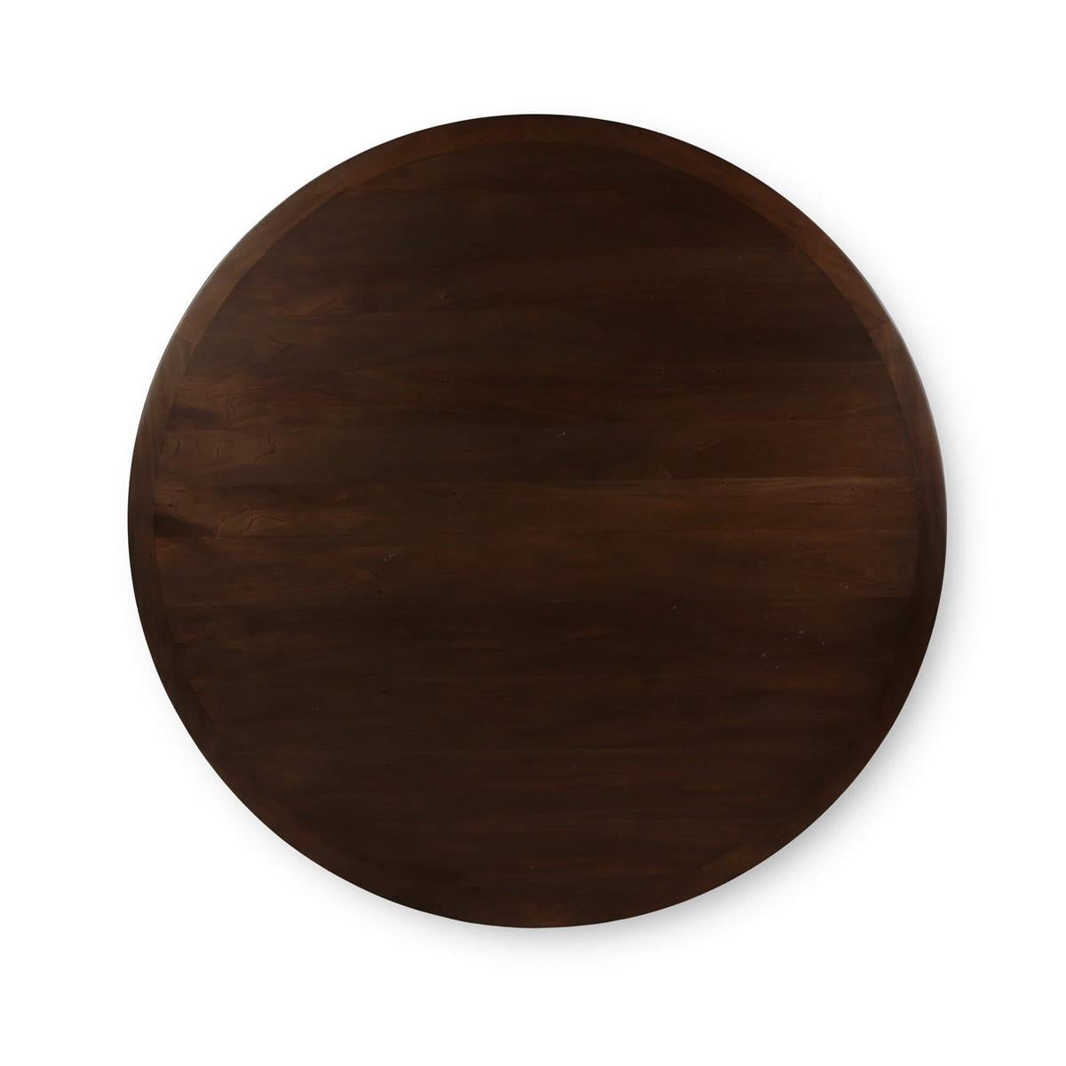 Bramble Colorado Round Dining Table 60'' — Dark Walnut