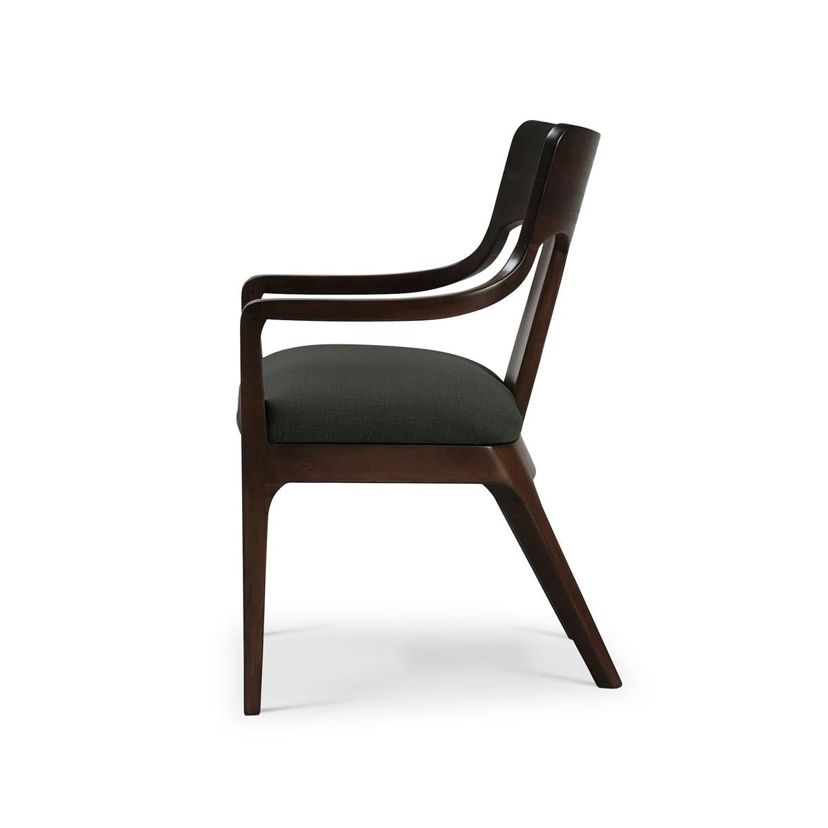 Bramble Colorado Dining Chair — Dark Walnut / Smoke