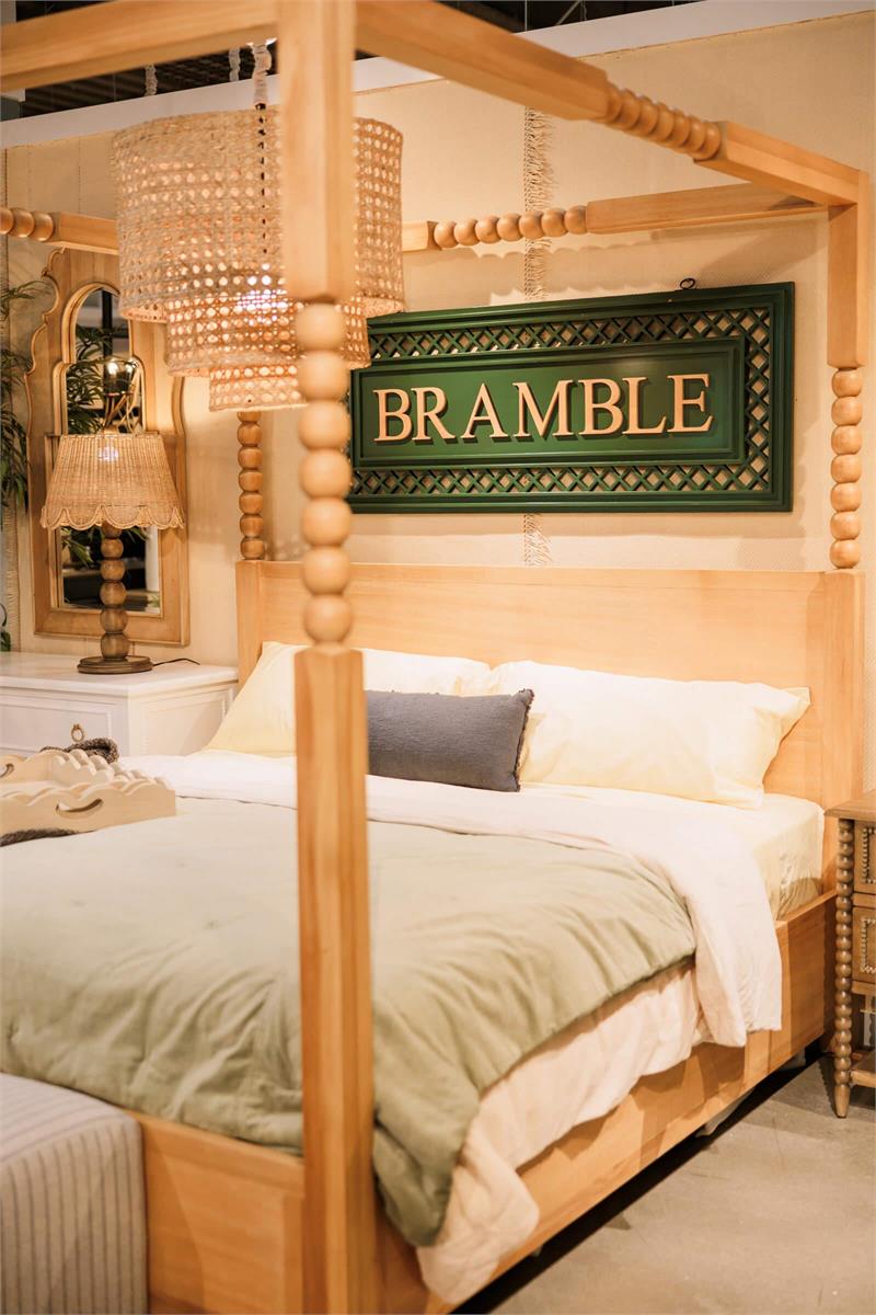 Bramble Cholet Poster King Bed — Fruit Wood