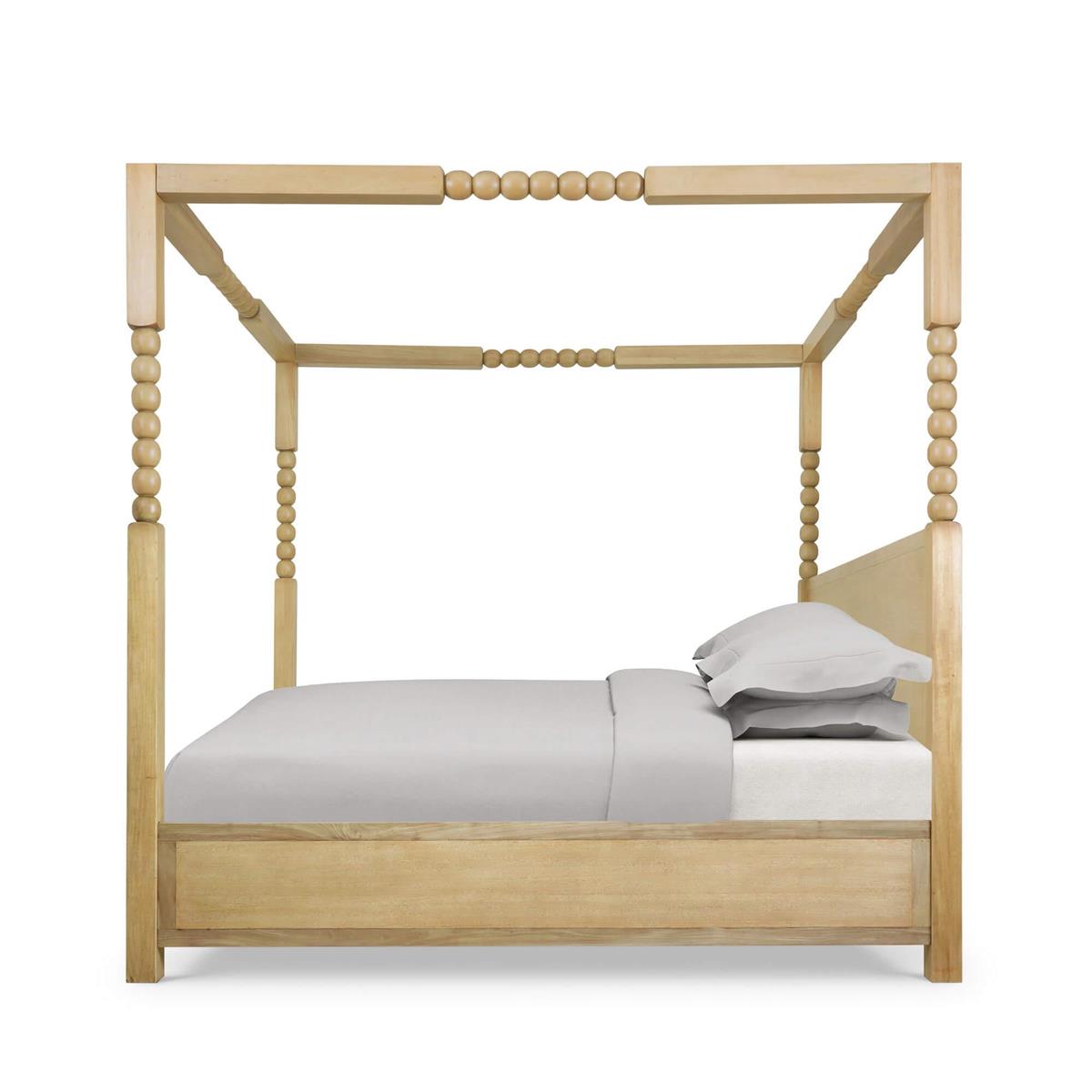 Bramble Cholet Poster King Bed — Fruit Wood