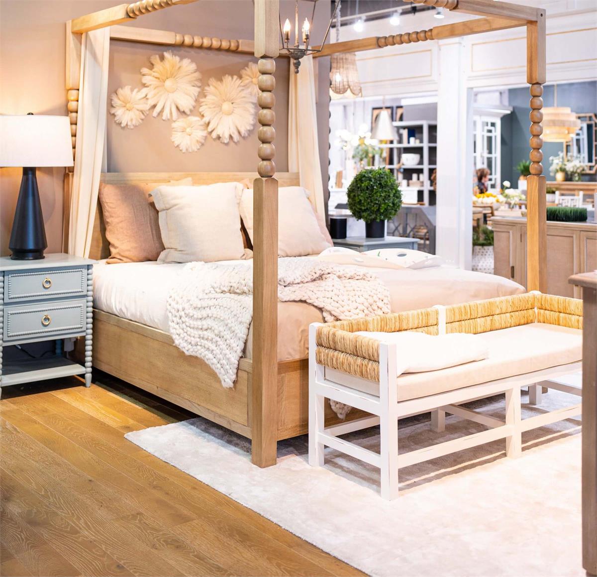 Bramble Cholet Poster King Bed — Fruit Wood