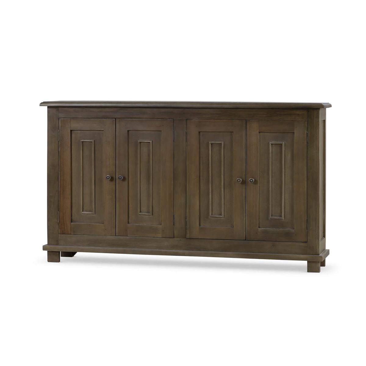 Bramble Osborne Narrow 4 Door Sideboard — Straw Wash