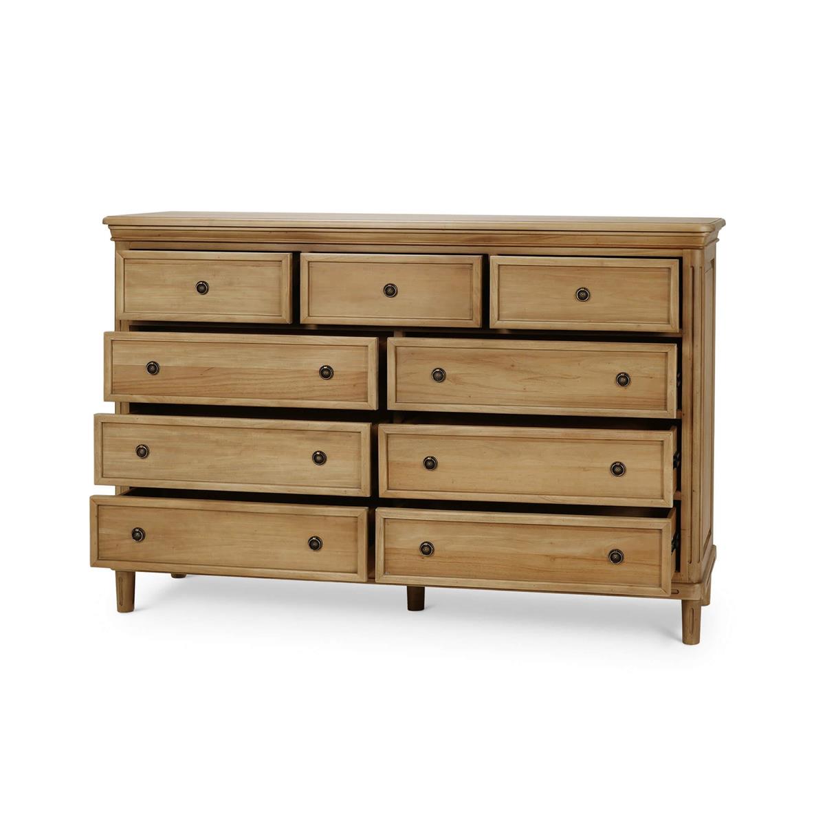 Bramble Hayward 9 Drawer Dresser — Fruit Wood