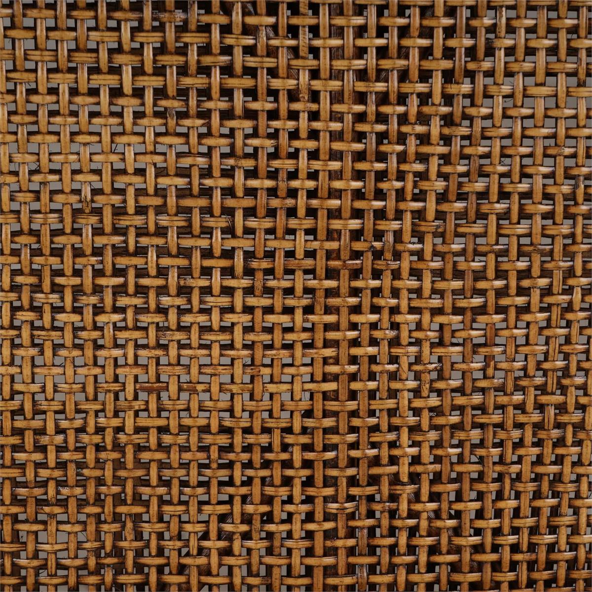 Bramble Savanah Rattan Loveseat — Dark Walnut / Arctic