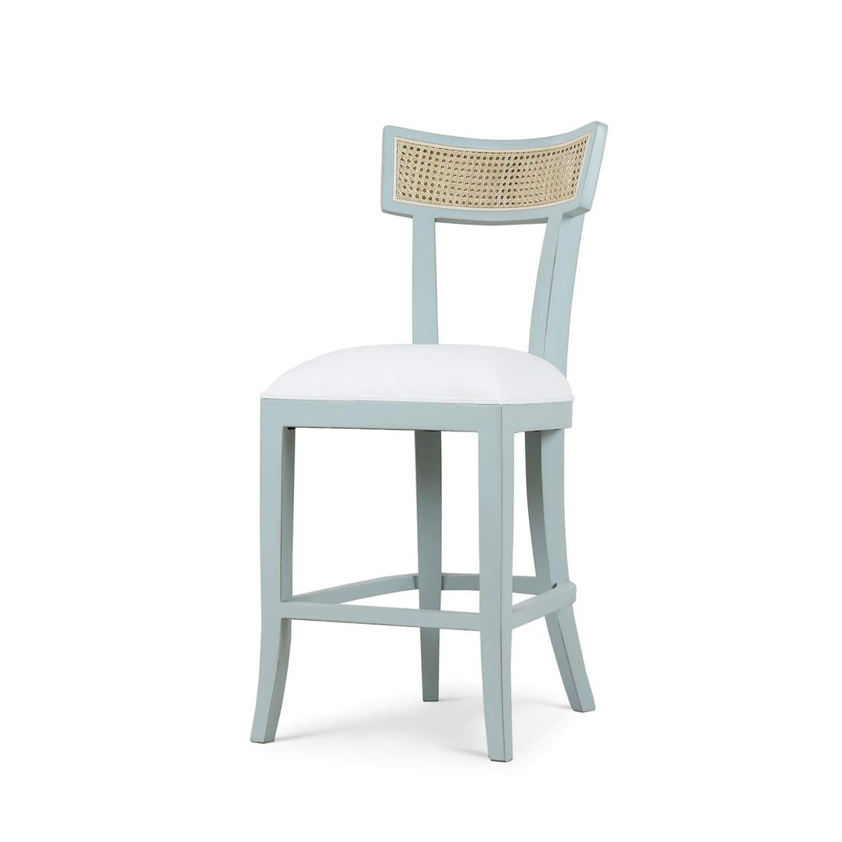 Bramble Beatrice Counter Stool — Vintage Moss Green / Arctic