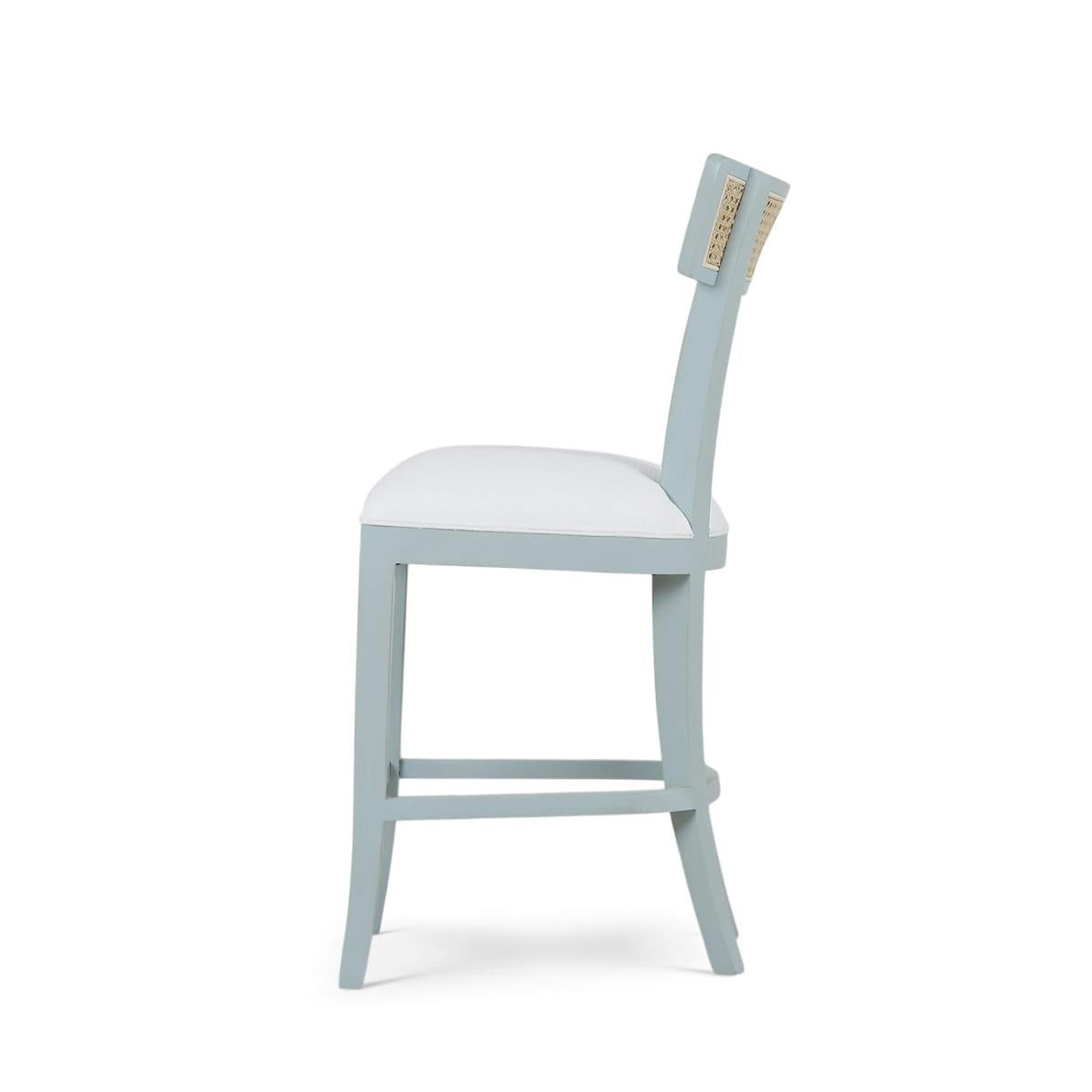 Bramble Beatrice Counter Stool — Vintage Moss Green / Arctic