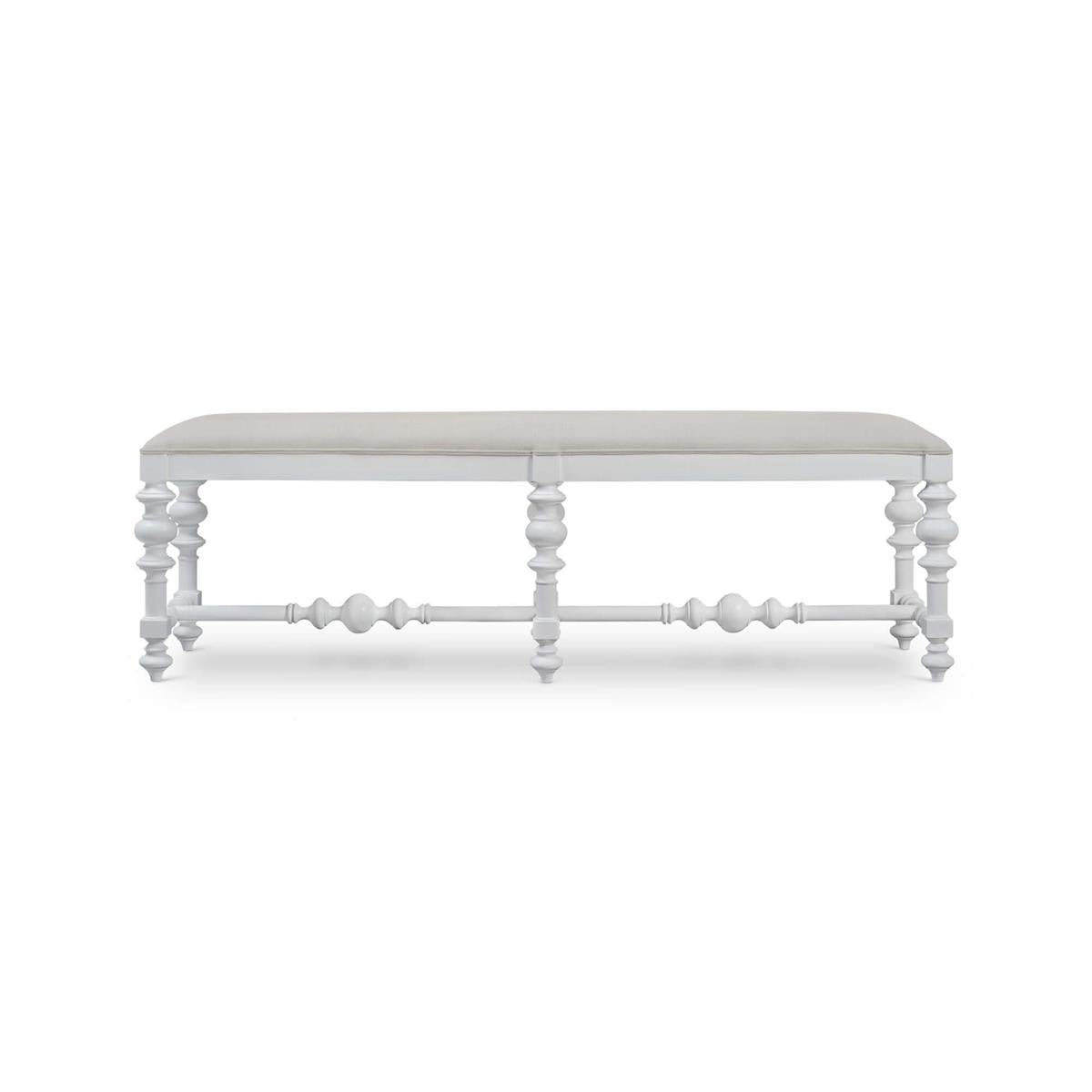 Bramble Savannah Large Bench — True White * / Natural