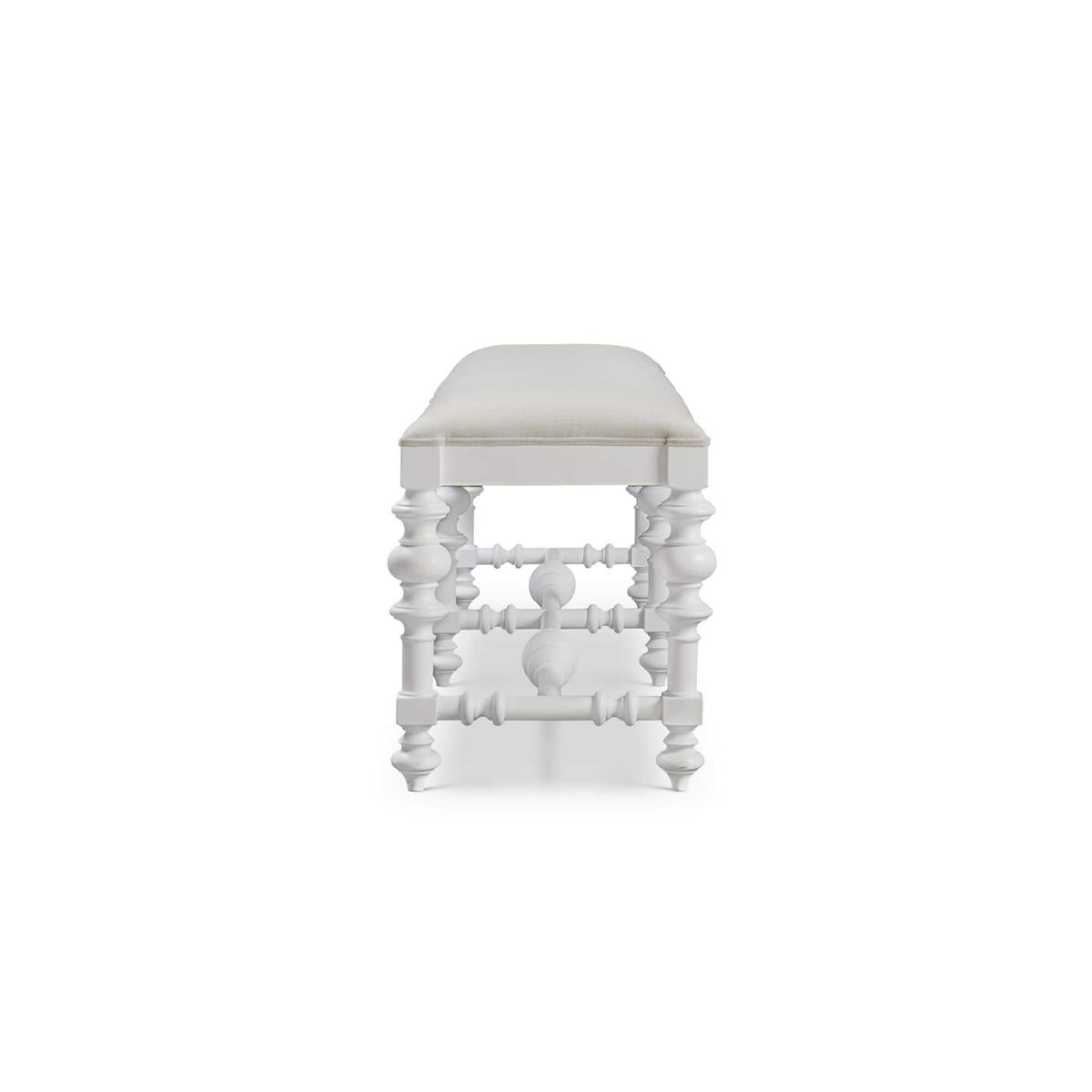 Bramble Savannah Large Bench — True White * / Natural