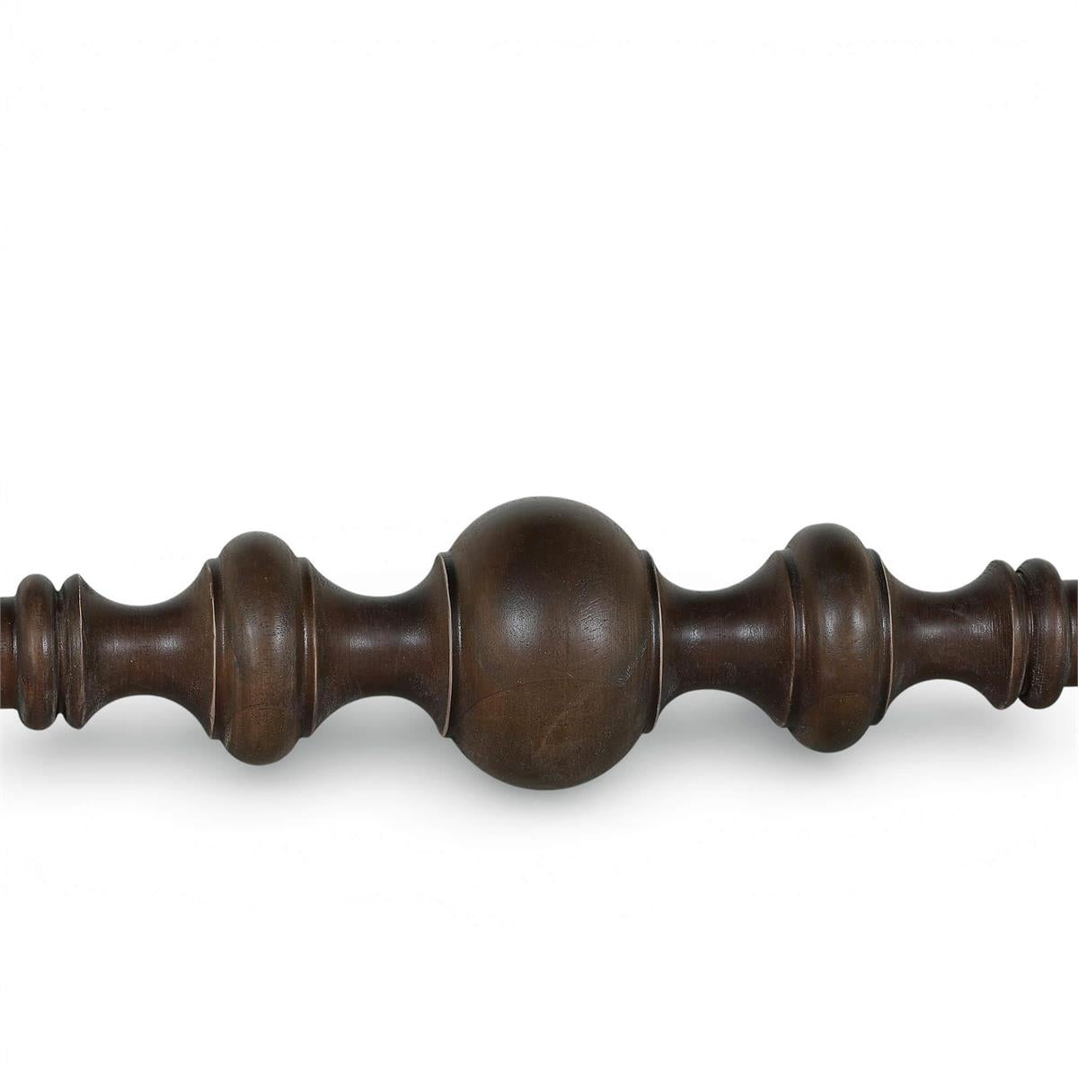 Bramble Savannah Large Bench — Dark Walnut / Thames Natural