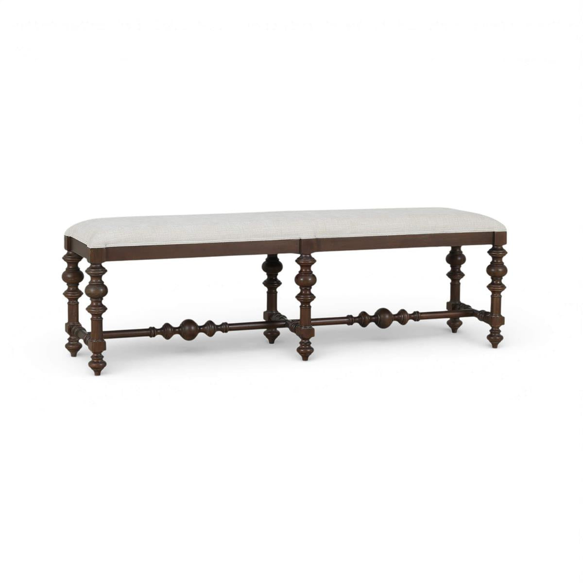 Bramble Savannah Large Bench — Dark Walnut / Thames Natural